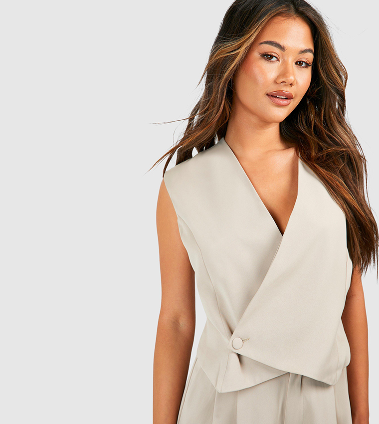 Solid Wrap Waistcoat