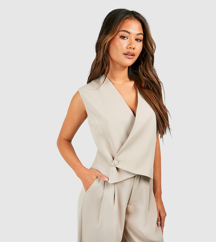 Solid Wrap Waistcoat