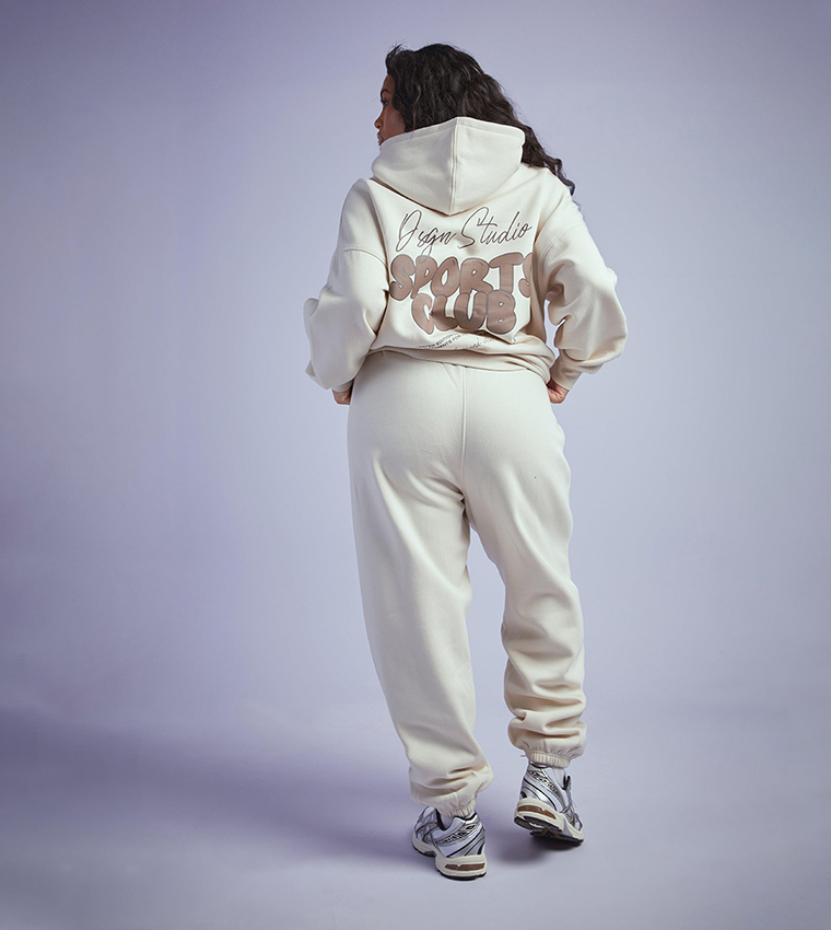 Plus Dsgn Studio Sport Bubble Cuffed Joggers