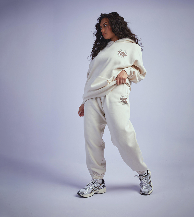 Plus Dsgn Studio Sport Bubble Cuffed Joggers