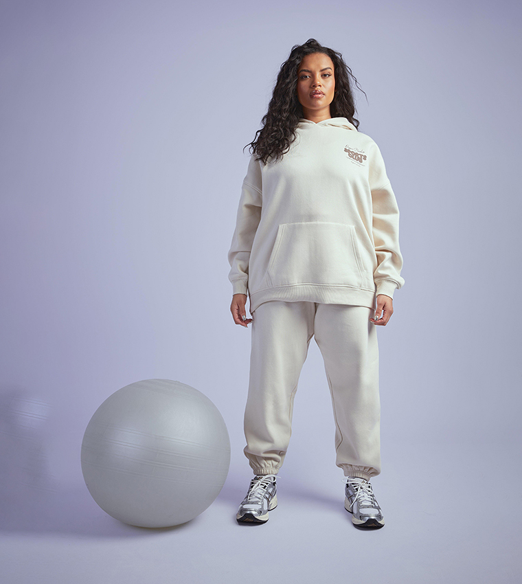 Plus Dsgn Studio Sport Bubble Cuffed Joggers