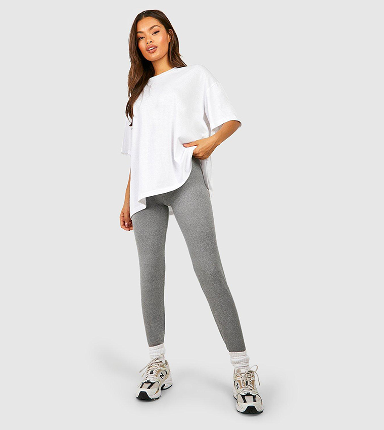 Buy Boohoo Basic Jersey Leggings In Grey
