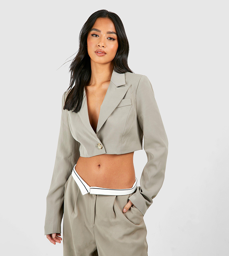 Cropped blazer outlet petite