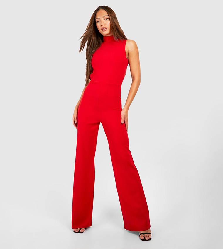 Tall red sales jumpsuit