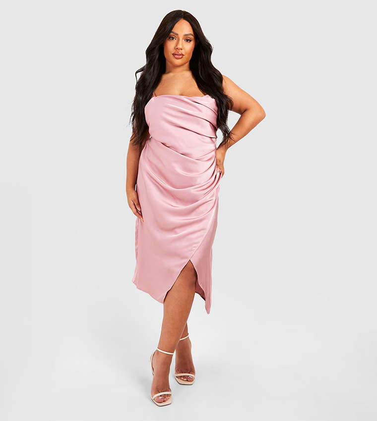 strapless open back dress For Love & Lemons Alessia Mini Dress in Pink
