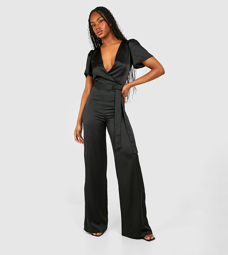 Boohoo Jumpsuits Womens Tall Wide Leg Jumpsuit Buy Boohoo Tall