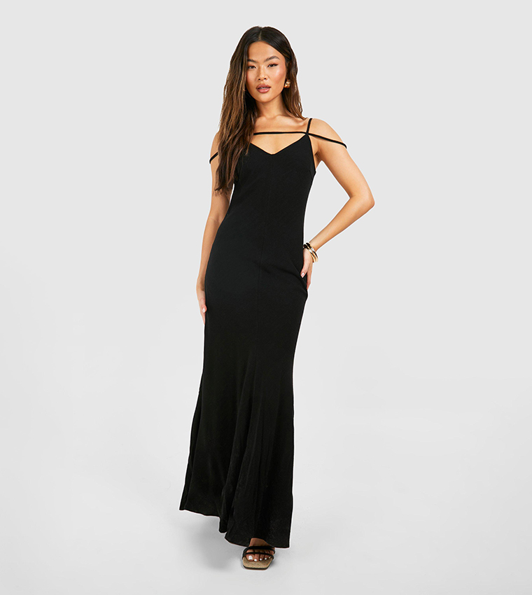 chinese dress ladies Elsie Linen Maxi Dress