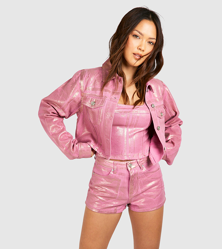 Leather Jacket Boohoo Pink Coat Boohoo Womens Faux Leather Short