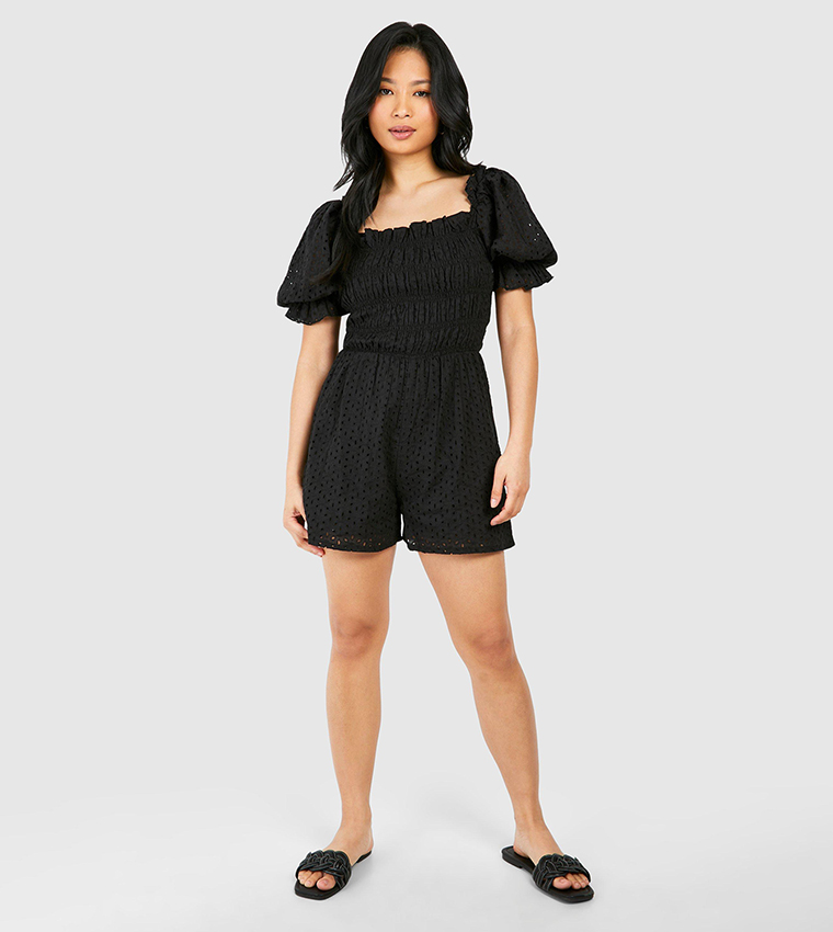 BLOUSON SLEEVE PLAYSUIT THE FAN SEA
