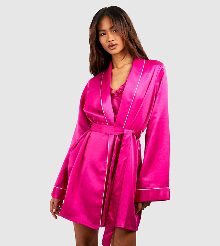 Satin night robe sale