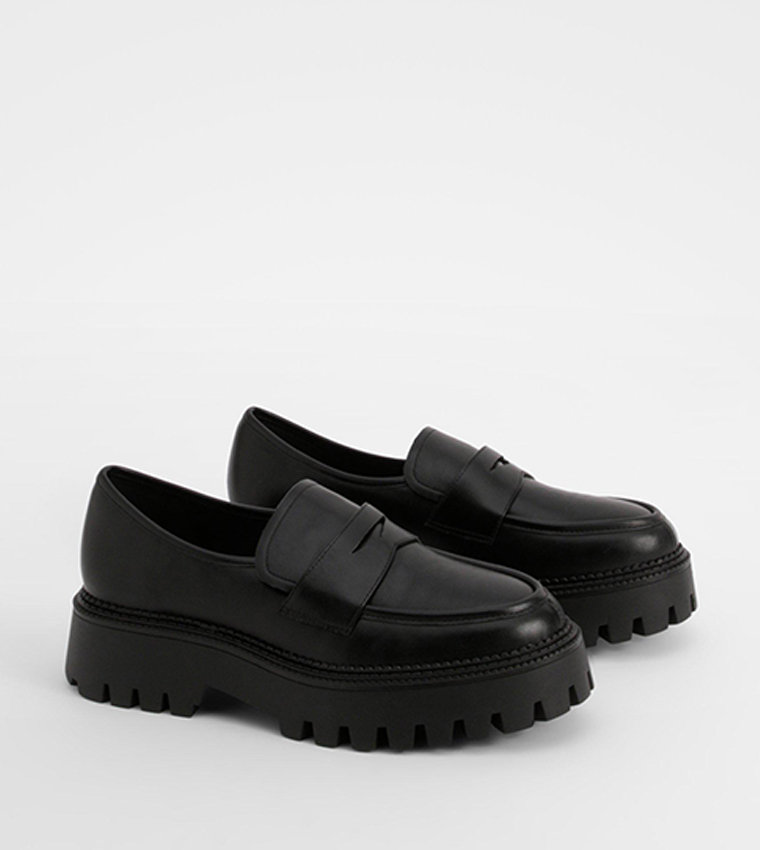 Wide Fit Chunky Sole Loafers