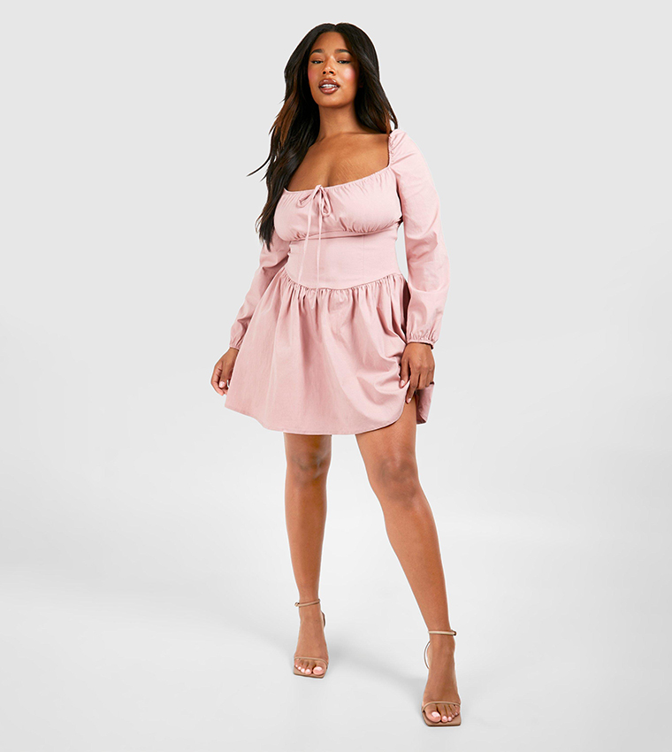 Skater Dress Boohoo Dresses Size 12 Buy Boohoo Bengaline Milkmaid