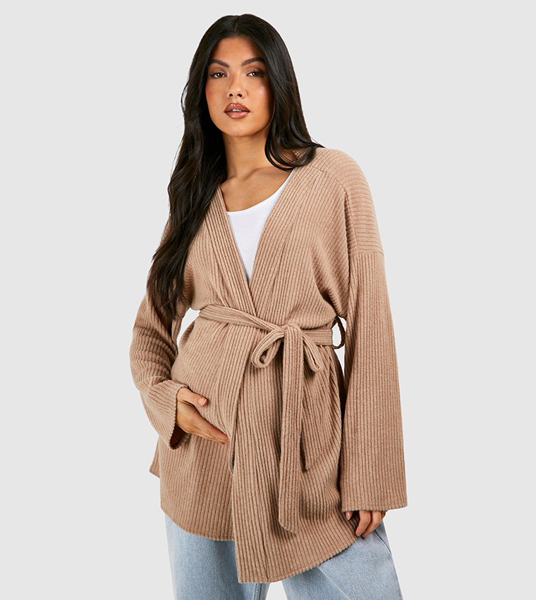 Belted Robe Cardigan in Cardigans