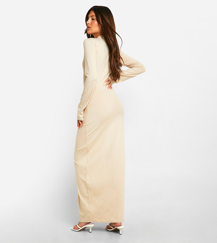 Collared Long Sleeves Shirt Dress
