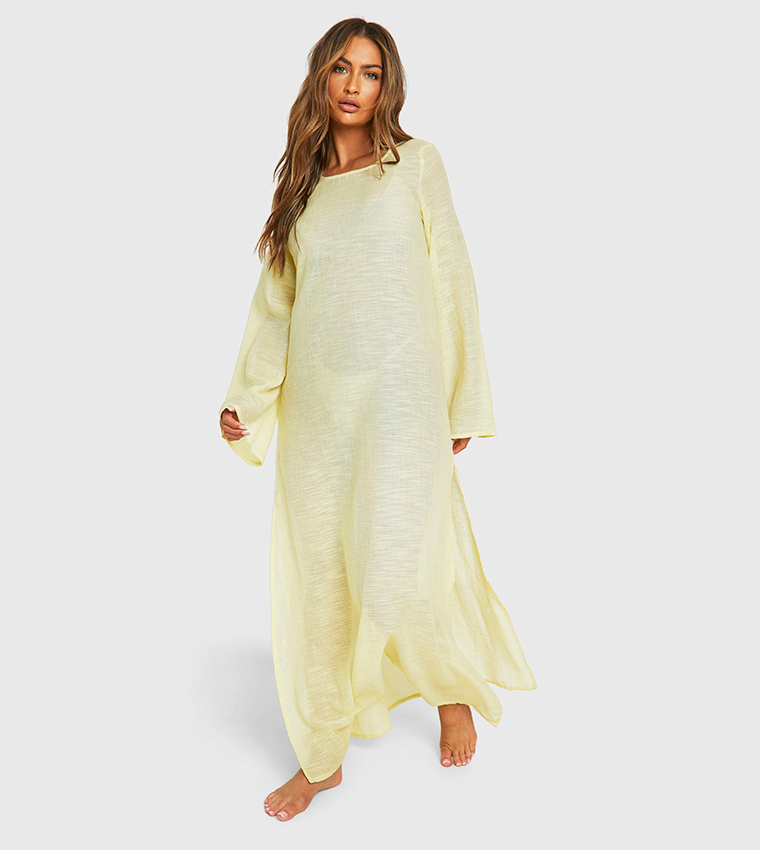 Maxi beach dresses with sleeves best sale