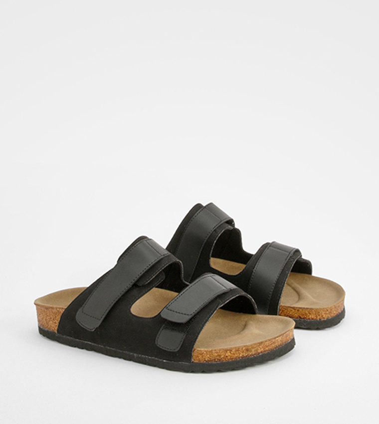 Adjustable Strap Footbed Slider Sandals