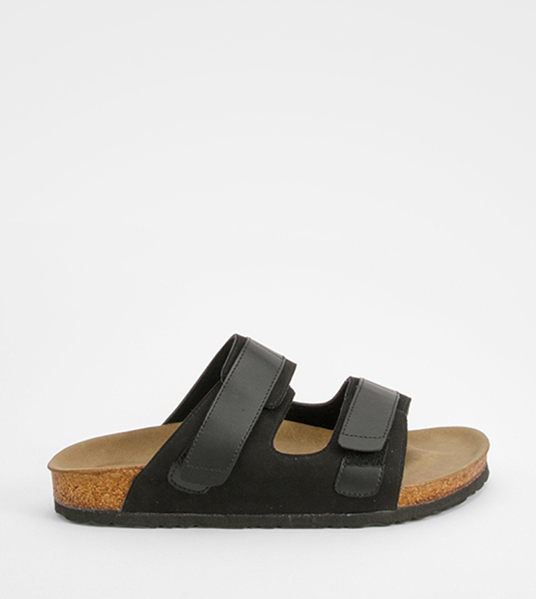 Adjustable Strap Footbed Slider Sandals