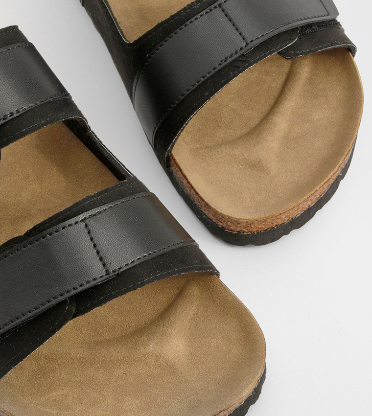 Adjustable Strap Footbed Slider Sandals