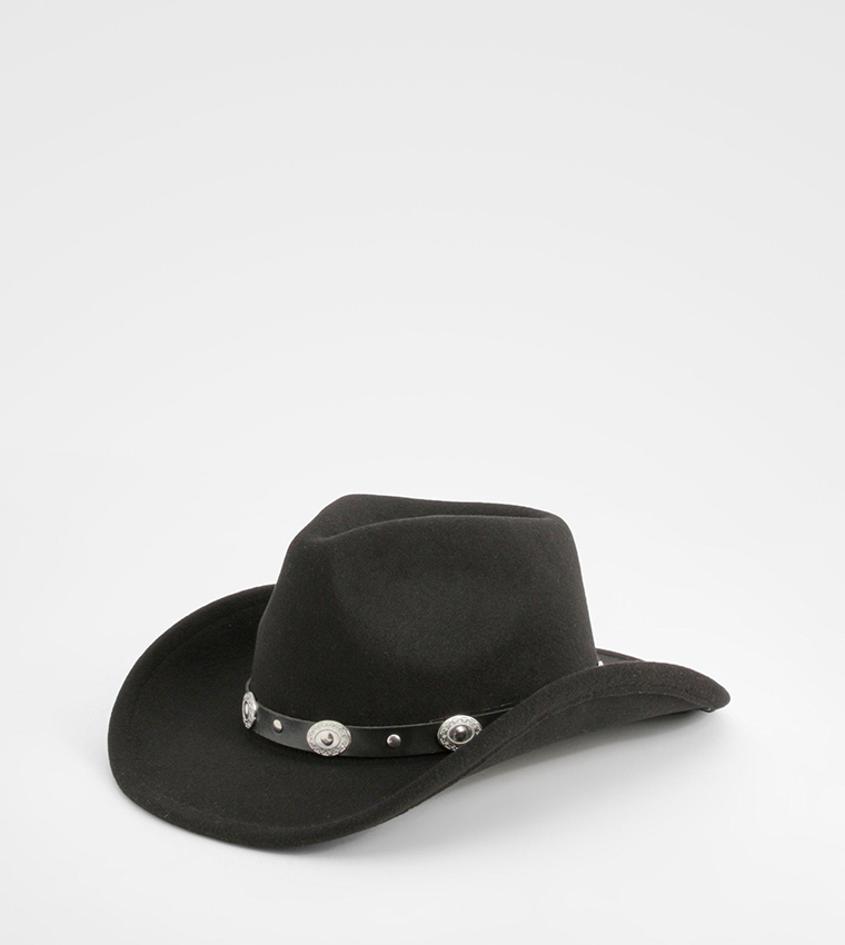 قبعة كاوبوي غربية مزخرفة بالدبابيس