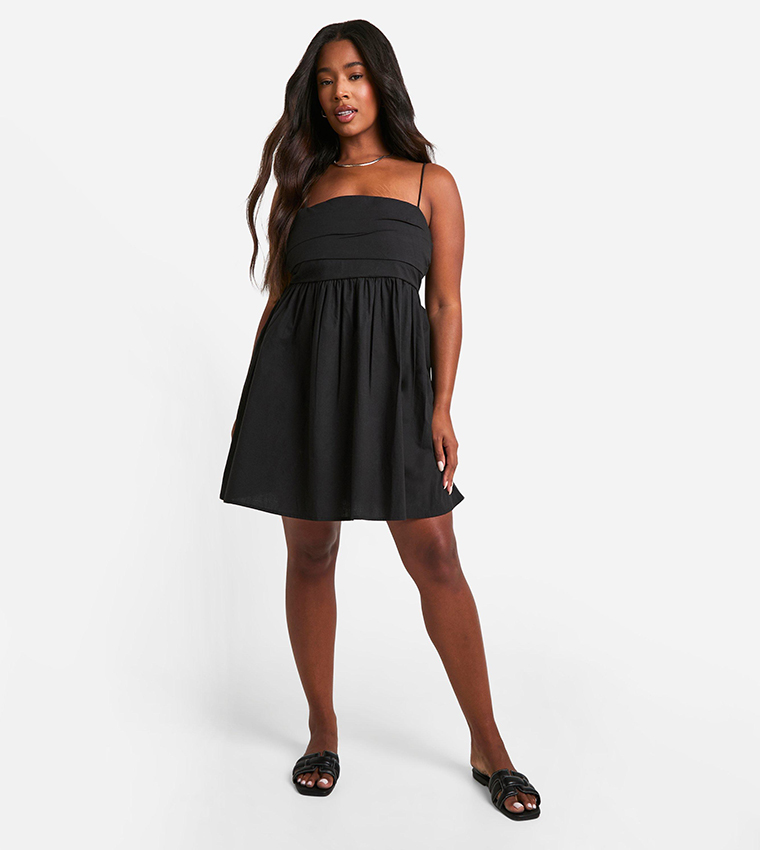 فستان سكيتر مزموم 