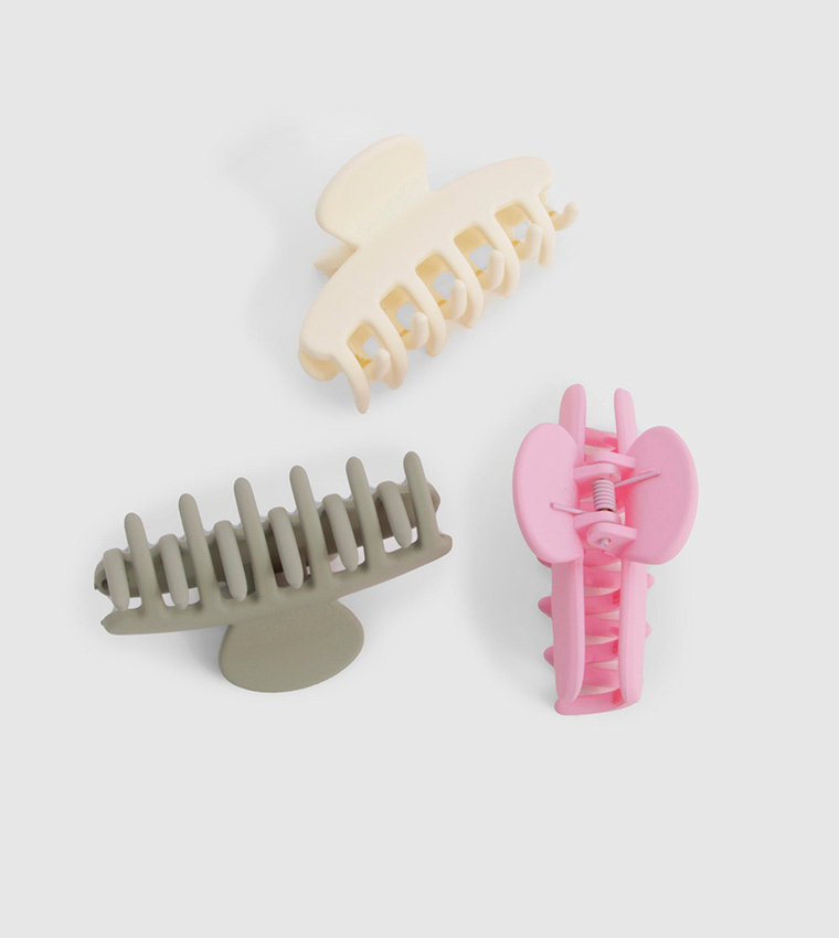 Buy Boohoo Pastel Multipack Claw Clips In Multiple Colors | 6thStreet ...