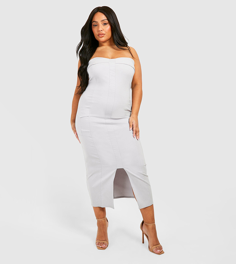 Bengaline Bandeau Utility Midaxi Dress