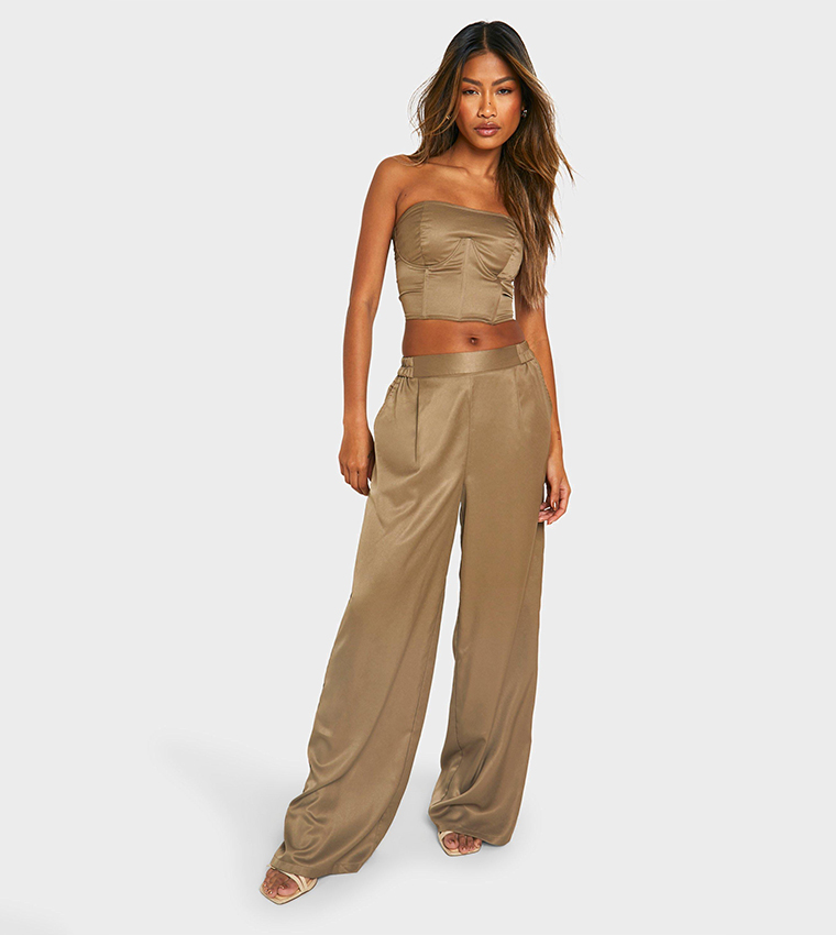 Structured Bandeau Crop Top