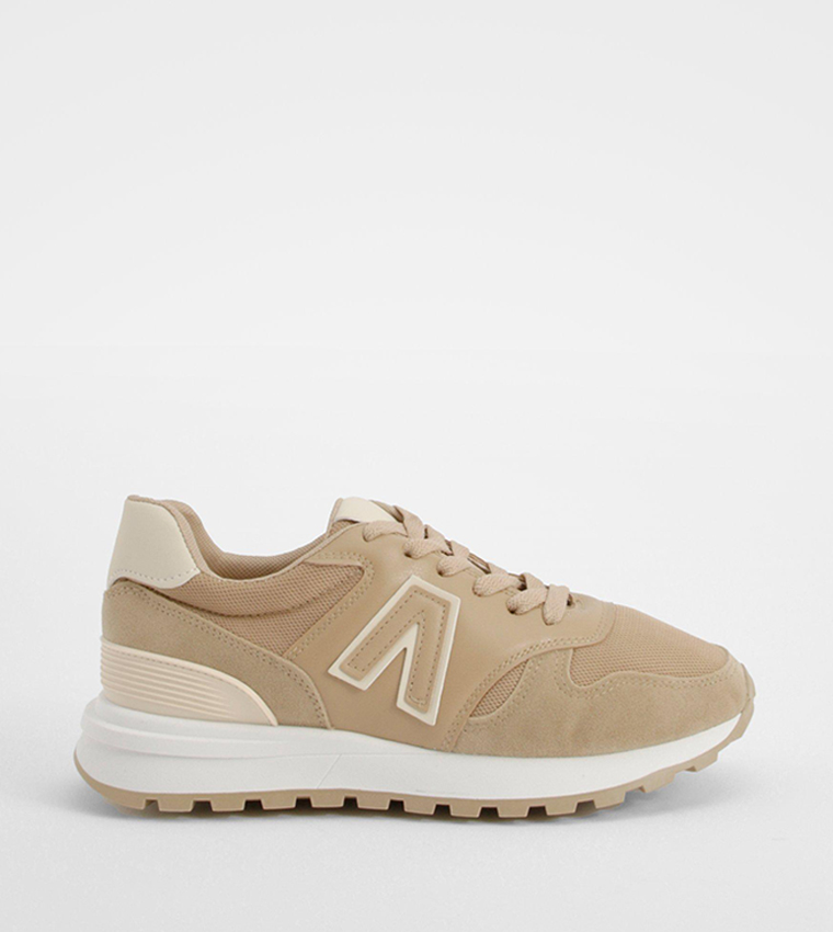 Contrast Lace Up Sneakers main image 1