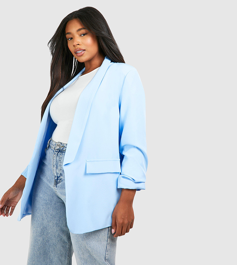 Boohoo curve blazer shop