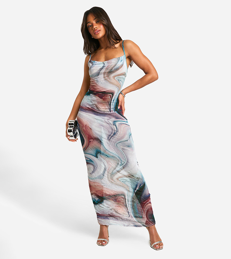 Crinkle maxi dress best sale