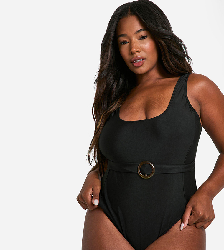 Curve Tummy Control Belted Swimsuit