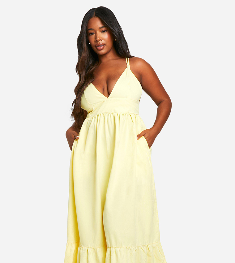 Lemon yellow dresses best sale