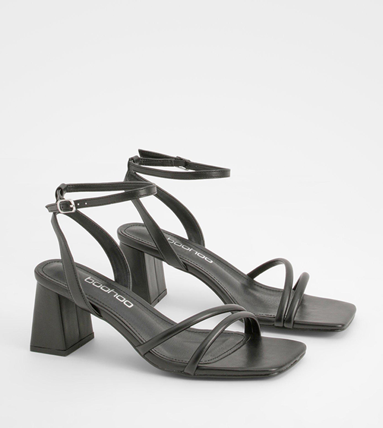 Ankle Strap Block Heel Sandals