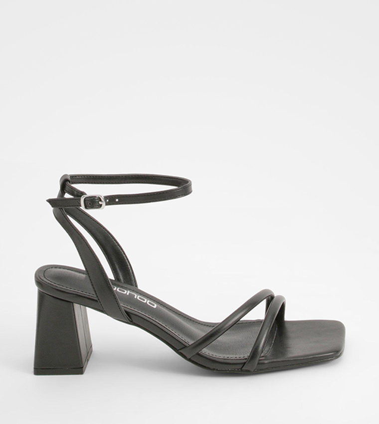 Ankle Strap Block Heel Sandals