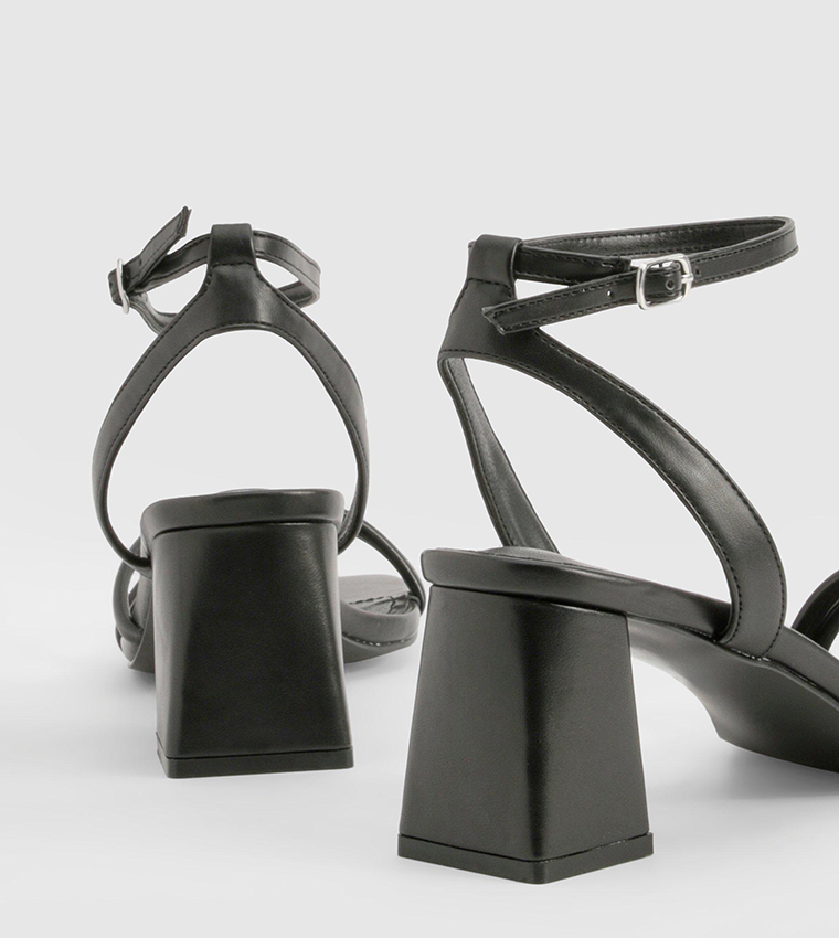 Ankle Strap Block Heel Sandals