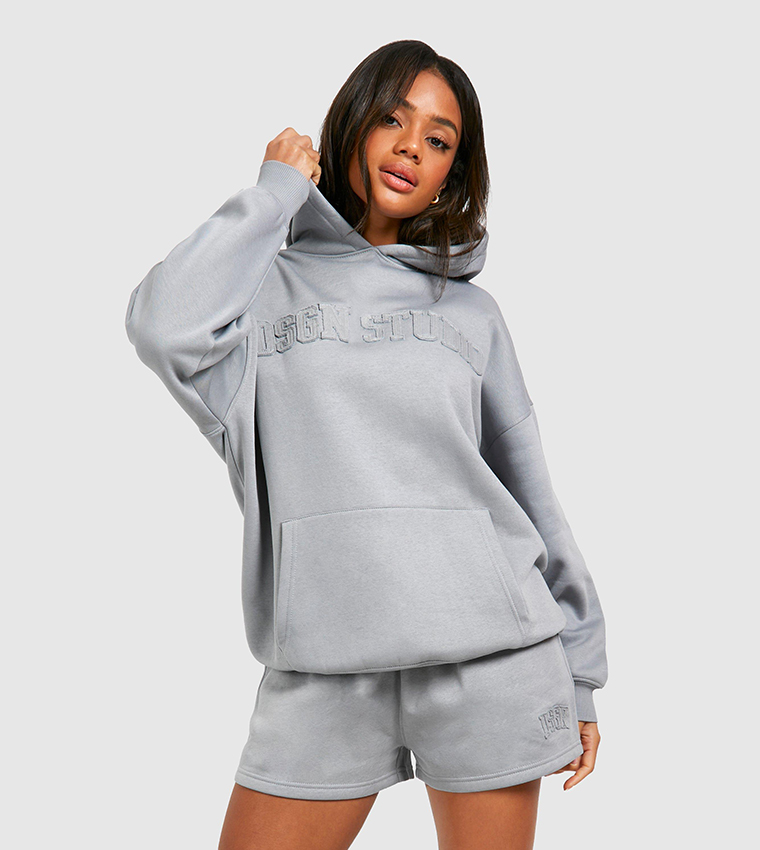 Self Fabric Applique Sweat Short