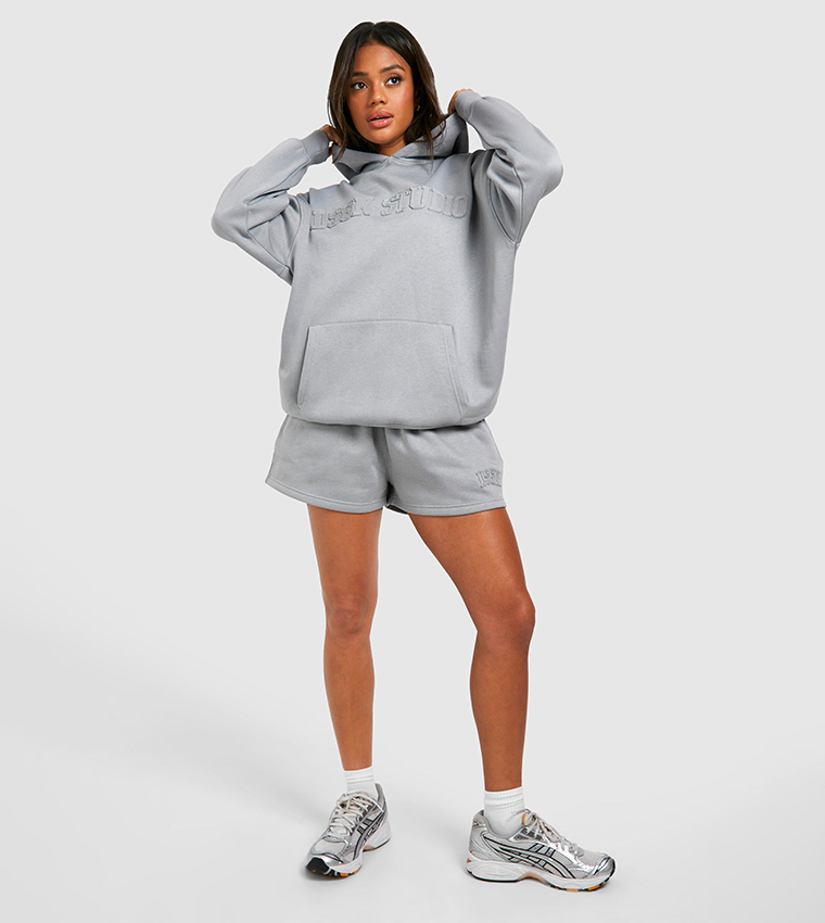 Self Fabric Applique Sweat Short