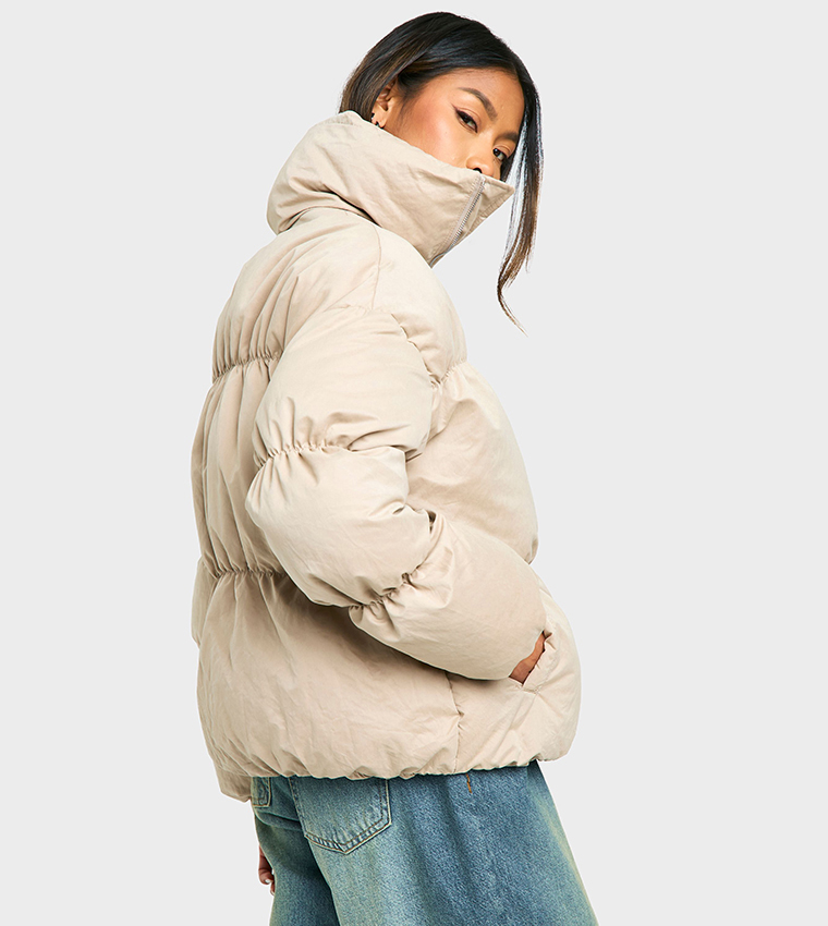 Zip-Through Puffer Jacket