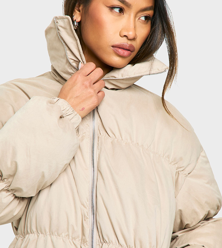 Zip-Through Puffer Jacket