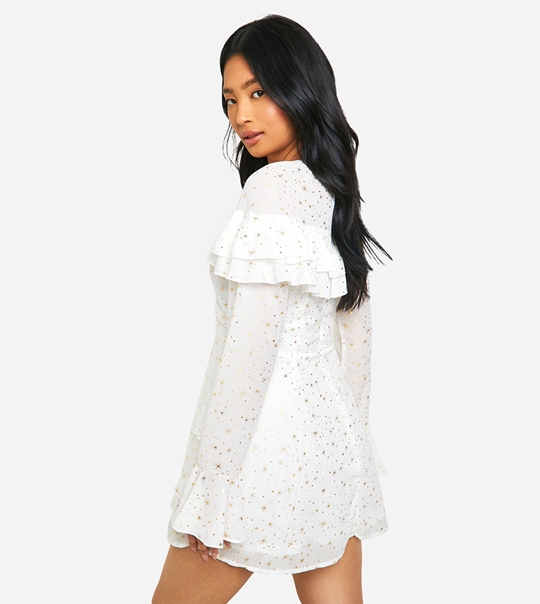boohoo petite smock dress