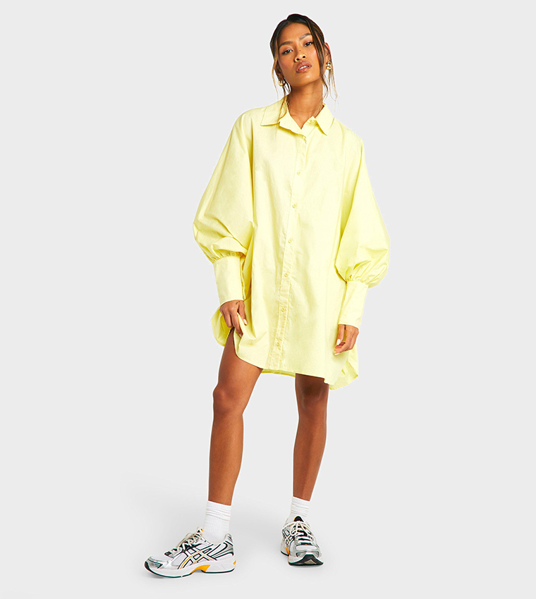 lemon t shirt dress Lemon Plus collar button detail mini t-shirt dress