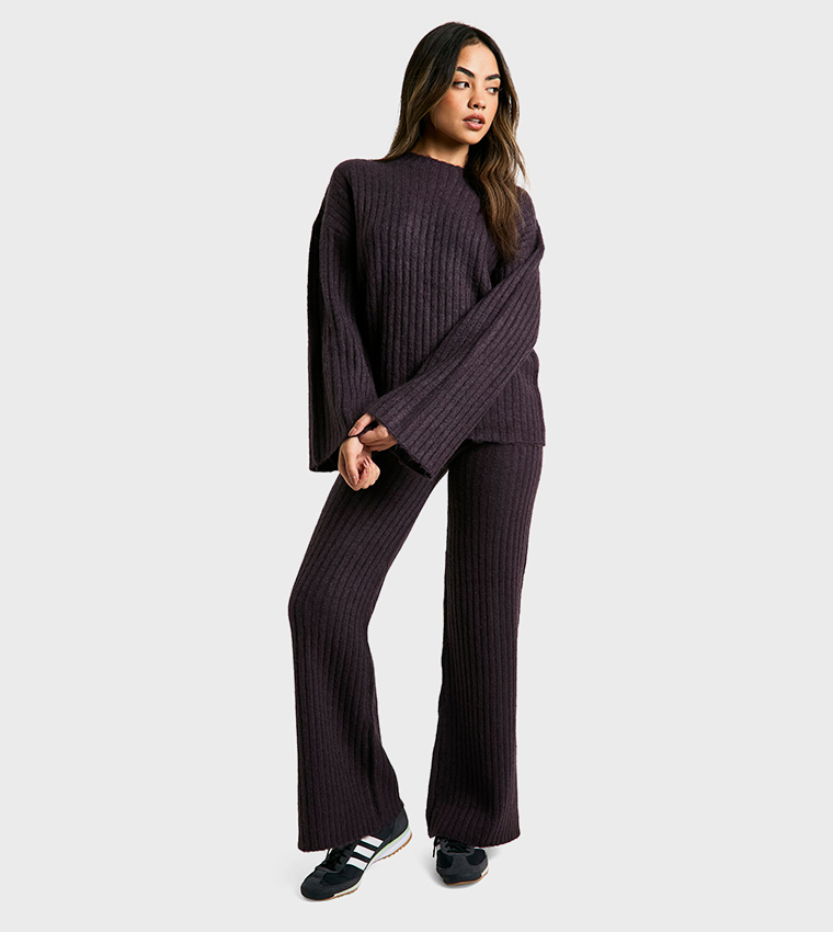 Knitted Oversized Jumper and Knitted Trousers Set