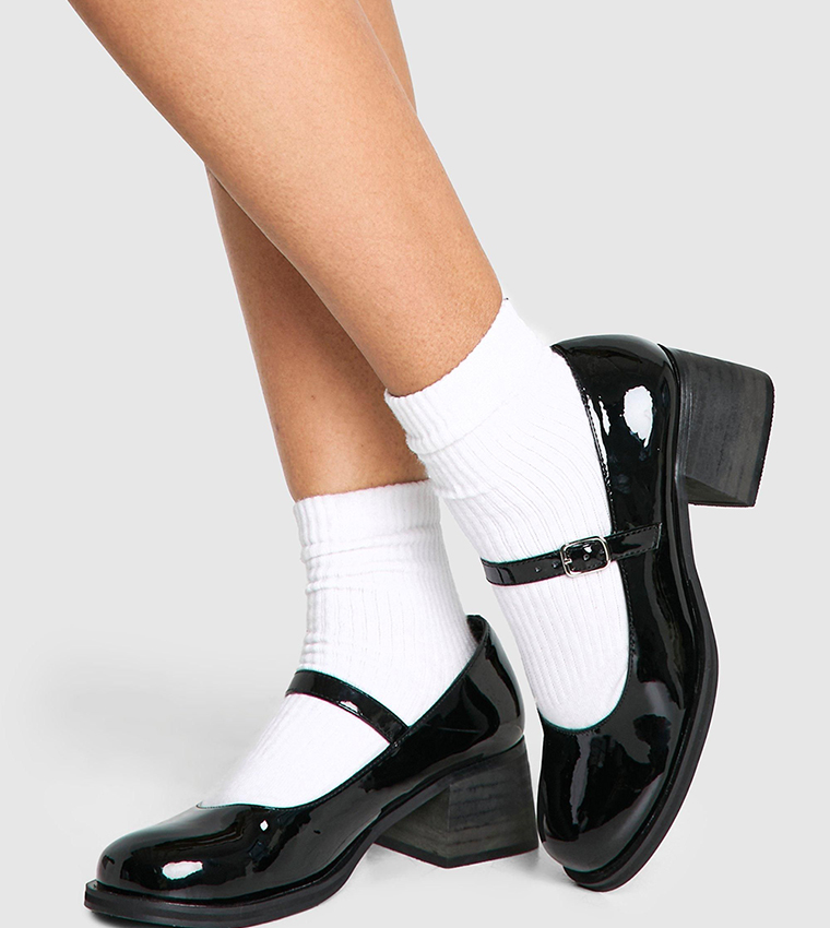 Patent Chunky Mary Janes
