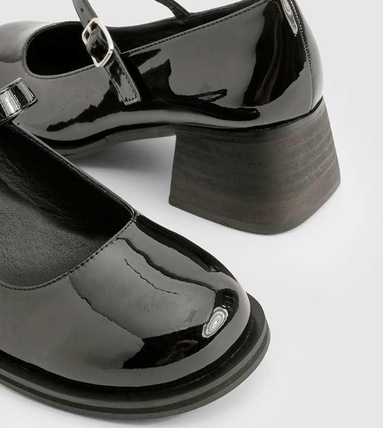 Patent Chunky Mary Janes