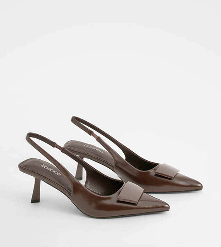 Trim Detail Slingback Pumps