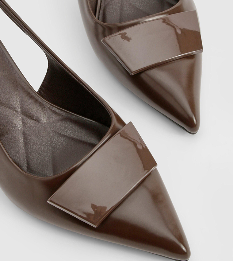 Trim Detail Slingback Pumps