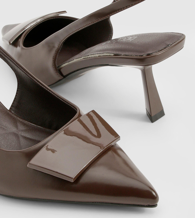 Trim Detail Slingback Pumps