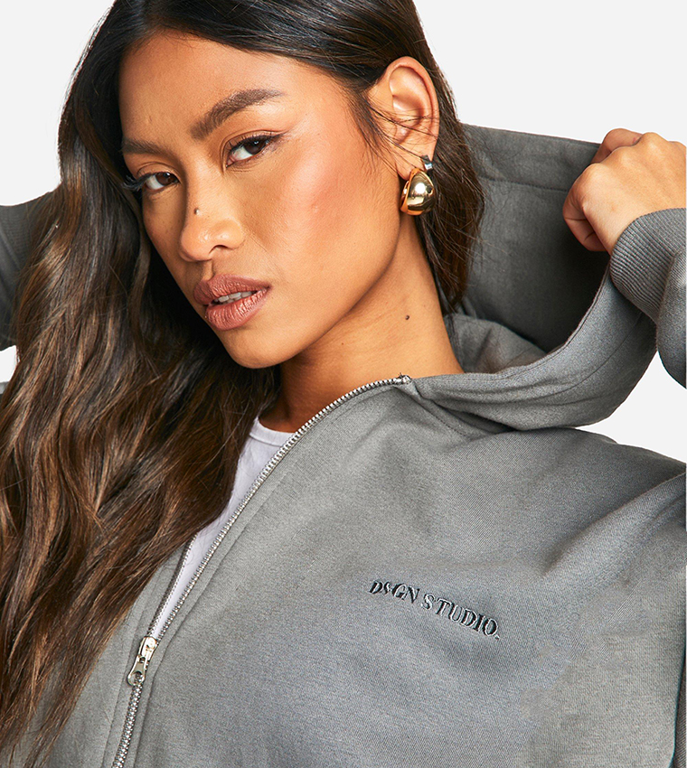 Design Studio Embroidered Oversized Jacket