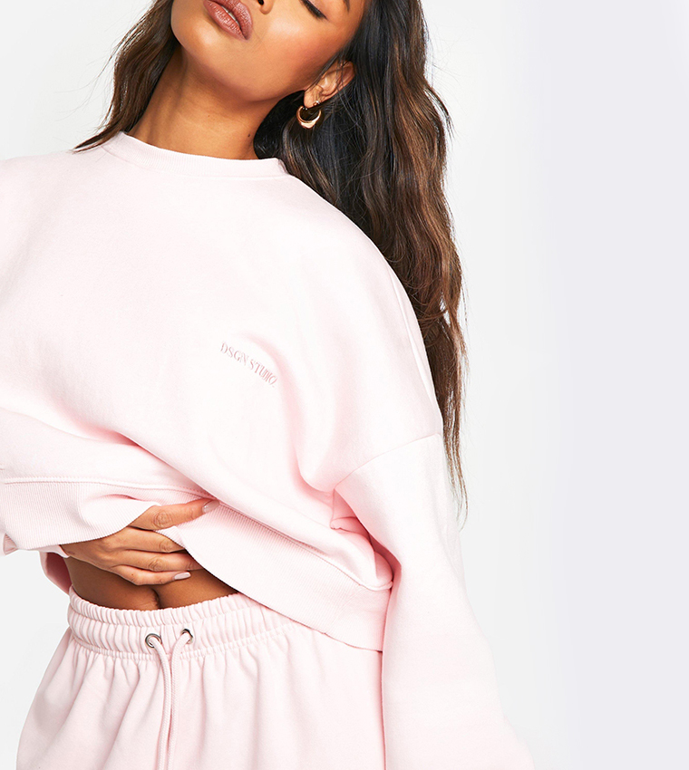 Design Studio Solid Oversized Sweatshirt