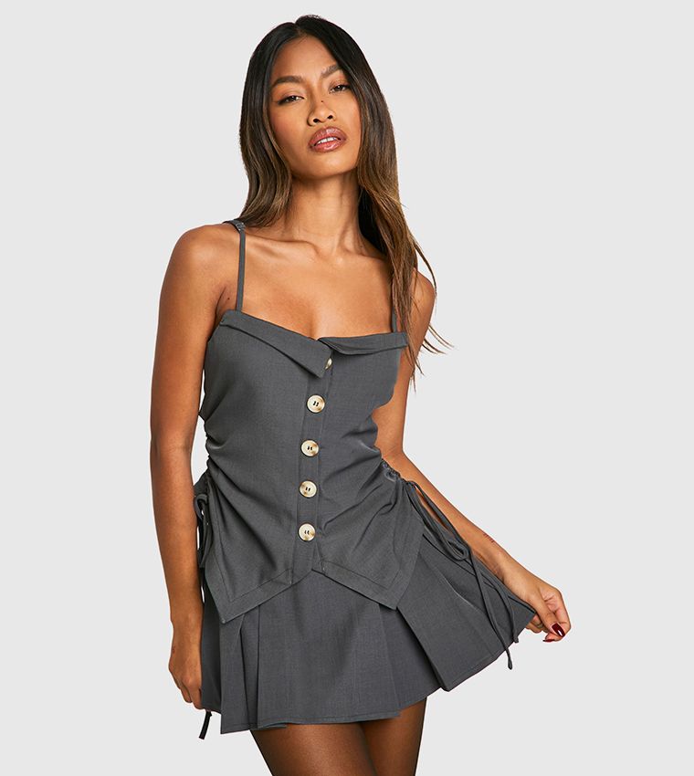 Ruched Seam Waistcoat